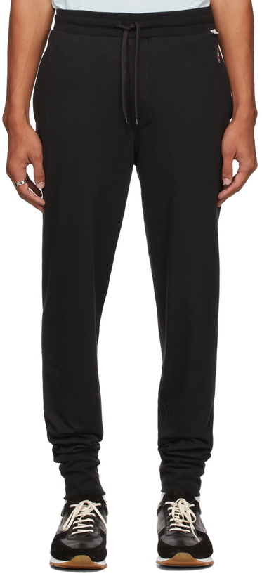 Photo: Paul Smith Black Logo Sweatpants