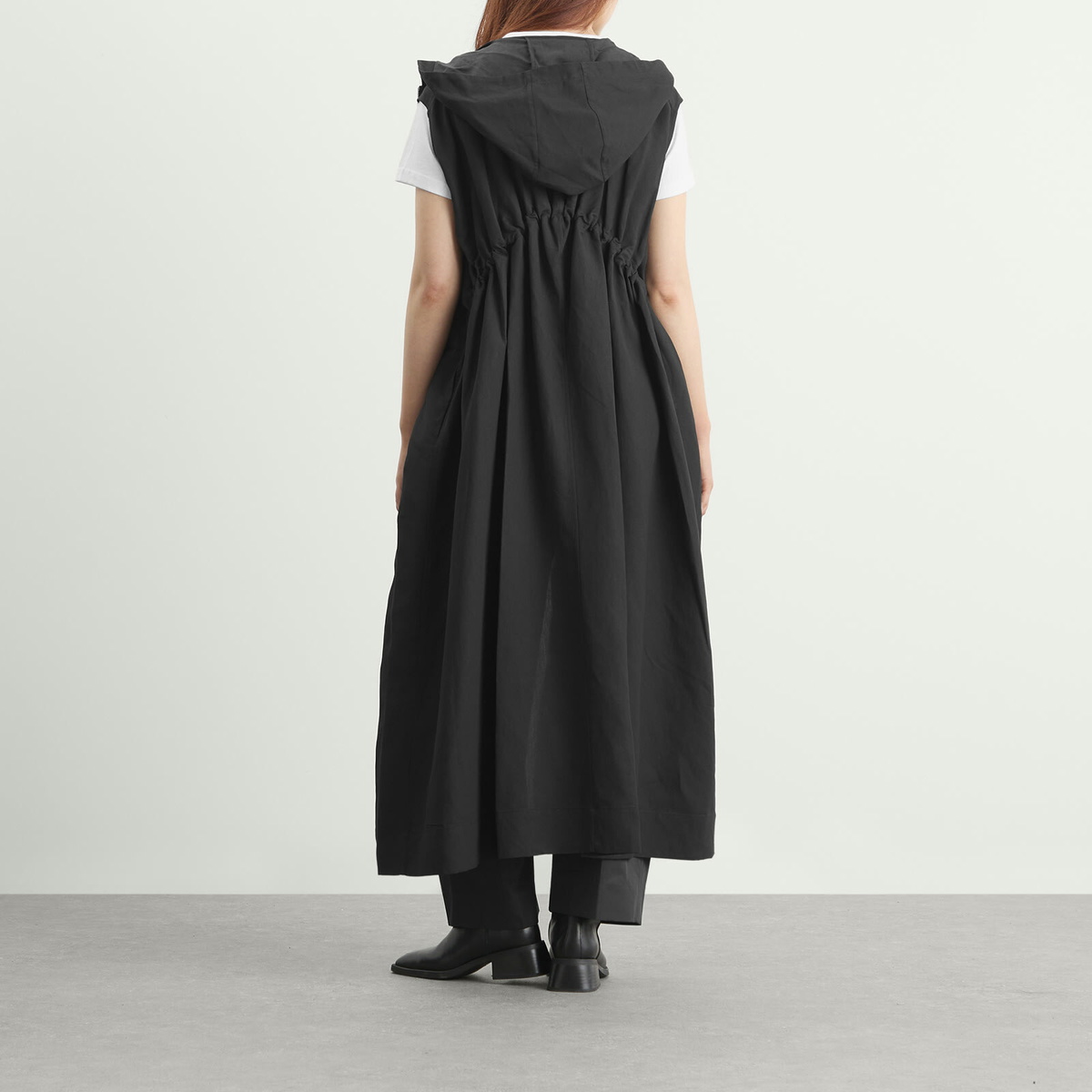 Studio Nicholson Women's Hooded Dress in Black Grape