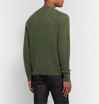 Sid Mashburn - Ribbed Mélange Wool Sweater - Green