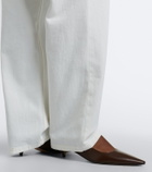 The Row Liisa leather pumps