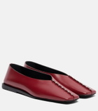 Jil Sander Embellished leather ballet flats
