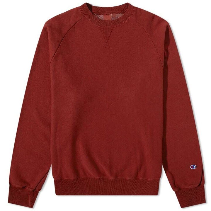Photo: Champion Reverse Weave Men's Distressed Sweat in Fired Brick