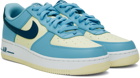 Nike Blue & Off-White Air Force 1 '07 Sneakers