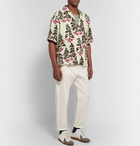 Acne Studios - Simon Camp-Collar Printed Voile Shirt - Men - Chartreuse