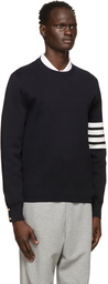 Thom Browne Navy Milano 4-Bar Sweater