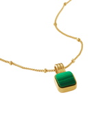 Missoma X Lucy Williams Square Malachite 18kt Gold-plated Necklace - Green - One Size