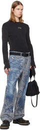 Diesel Black Charm-D Shoulder M Bag