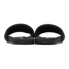 Alexander Wang Black Logo Pool Slides