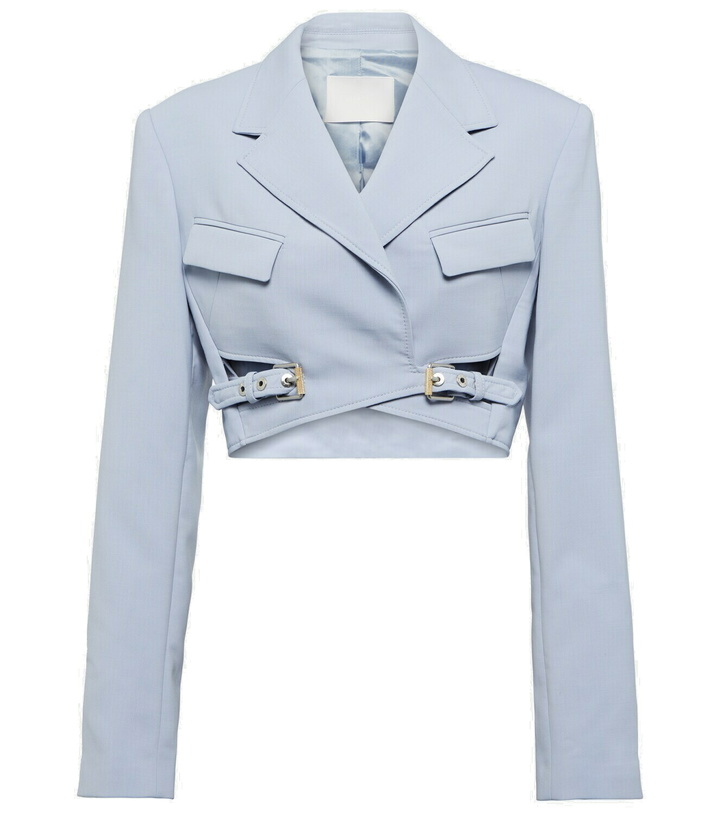 Photo: Dion Lee Cropped wool-blend blazer