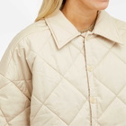 Deiji Studios Women's Quilted Coat in Fawn