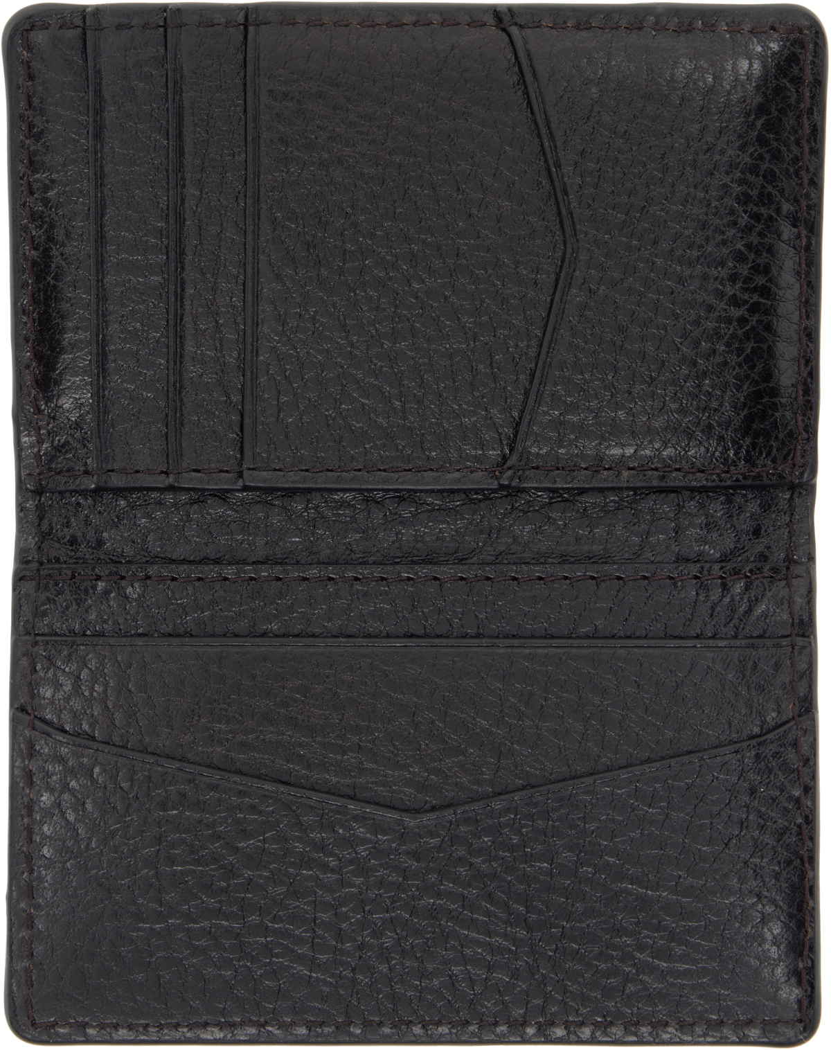 LEMAIRE Brown Gear Pocket Organizer Card Holder