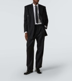 Saint Laurent Pinstripe cotton-blend wide-leg pants