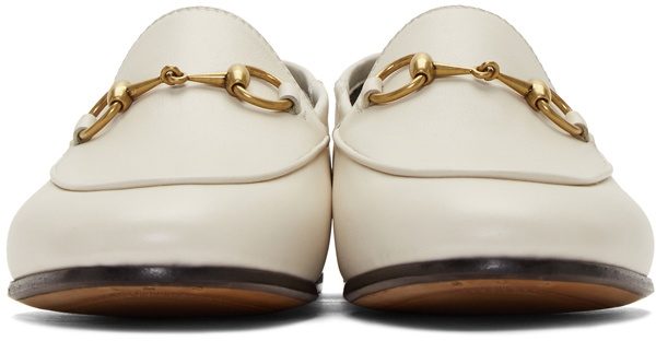 Gucci White Brixton Loafers
