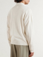 mfpen - Formal Cotton and Linen-Blend Cardigan - Neutrals
