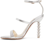 Sophia Webster Silver Rosalind Heeled Sandals