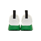 Stella McCartney White and Green Eclypse Sneakers