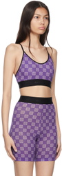 AMBUSH Purple Nylon Sports Bra