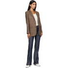 A.P.C. Brown Check Wool Blazer