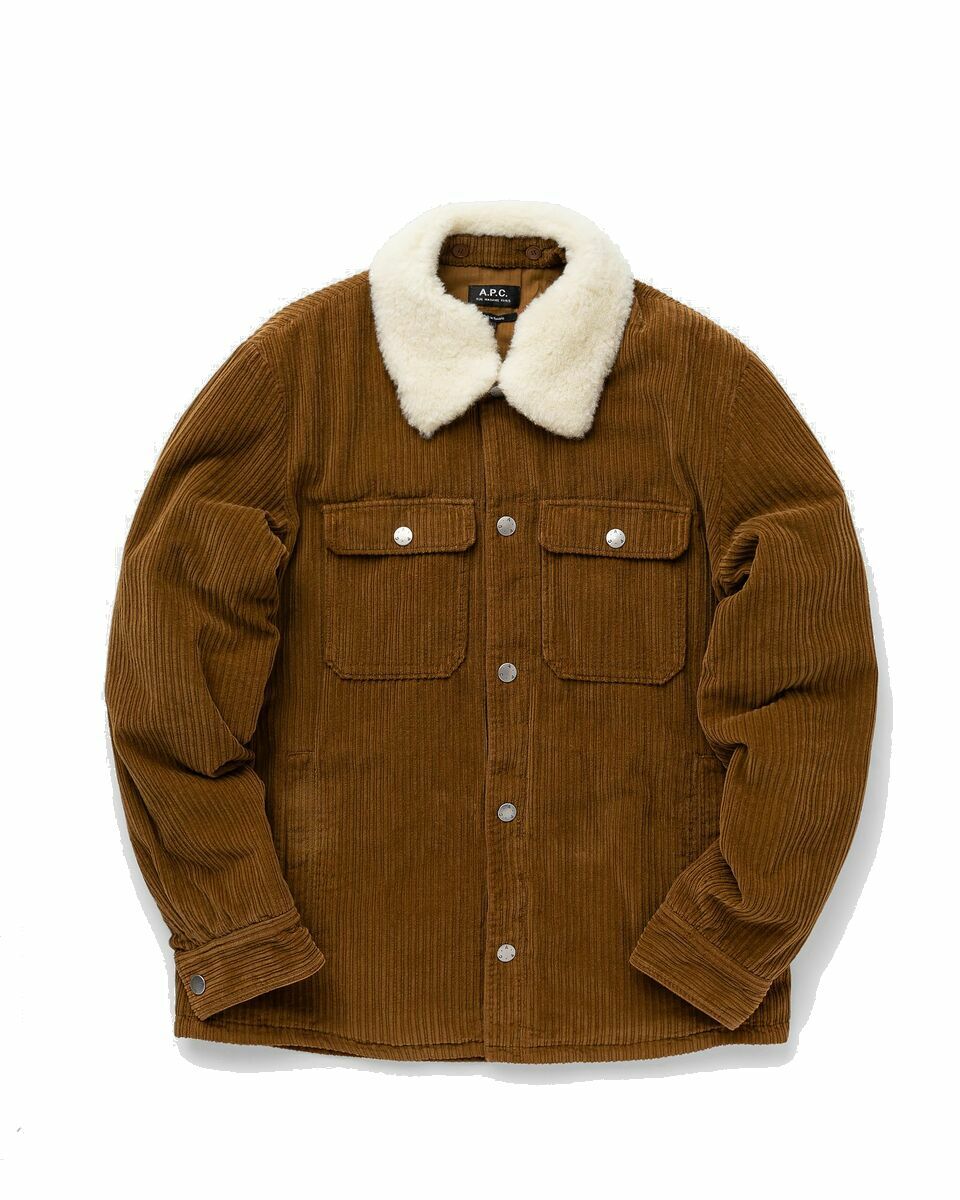 Photo: A.P.C. Blouson Alenzo Brown - Mens - Overshirts