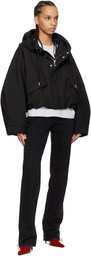 JACQUEMUS Black 'The Caraco cropped parka' Jacket