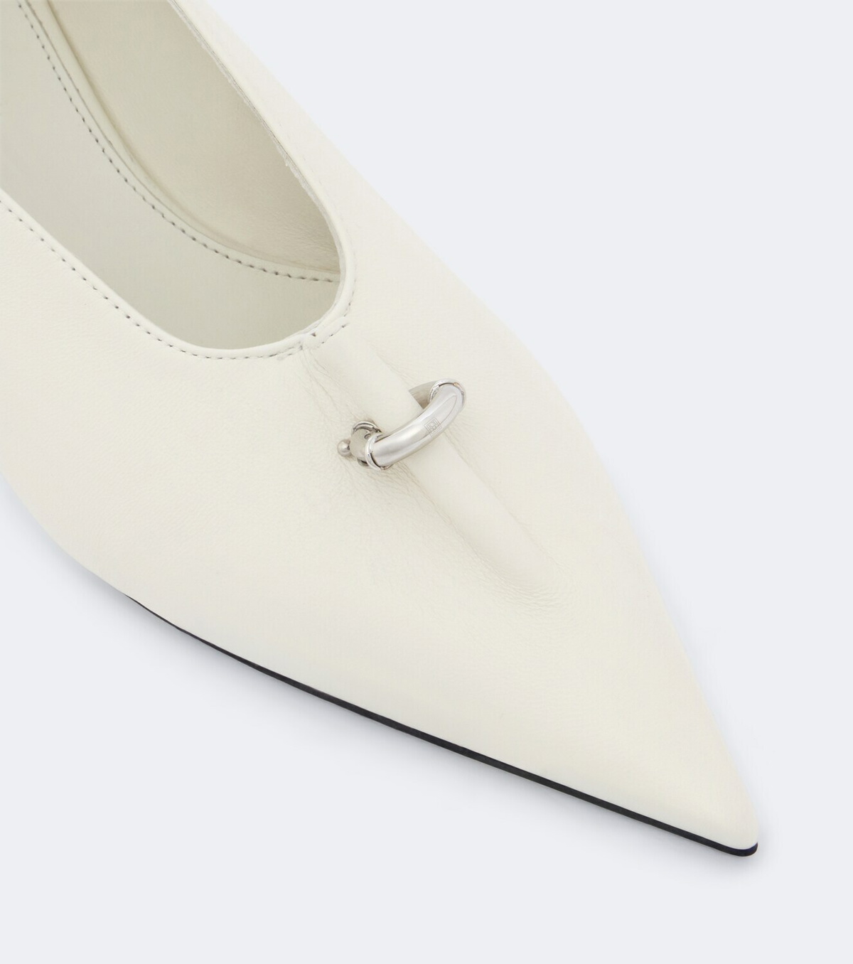 Toteme Pierced embellished leather pumps