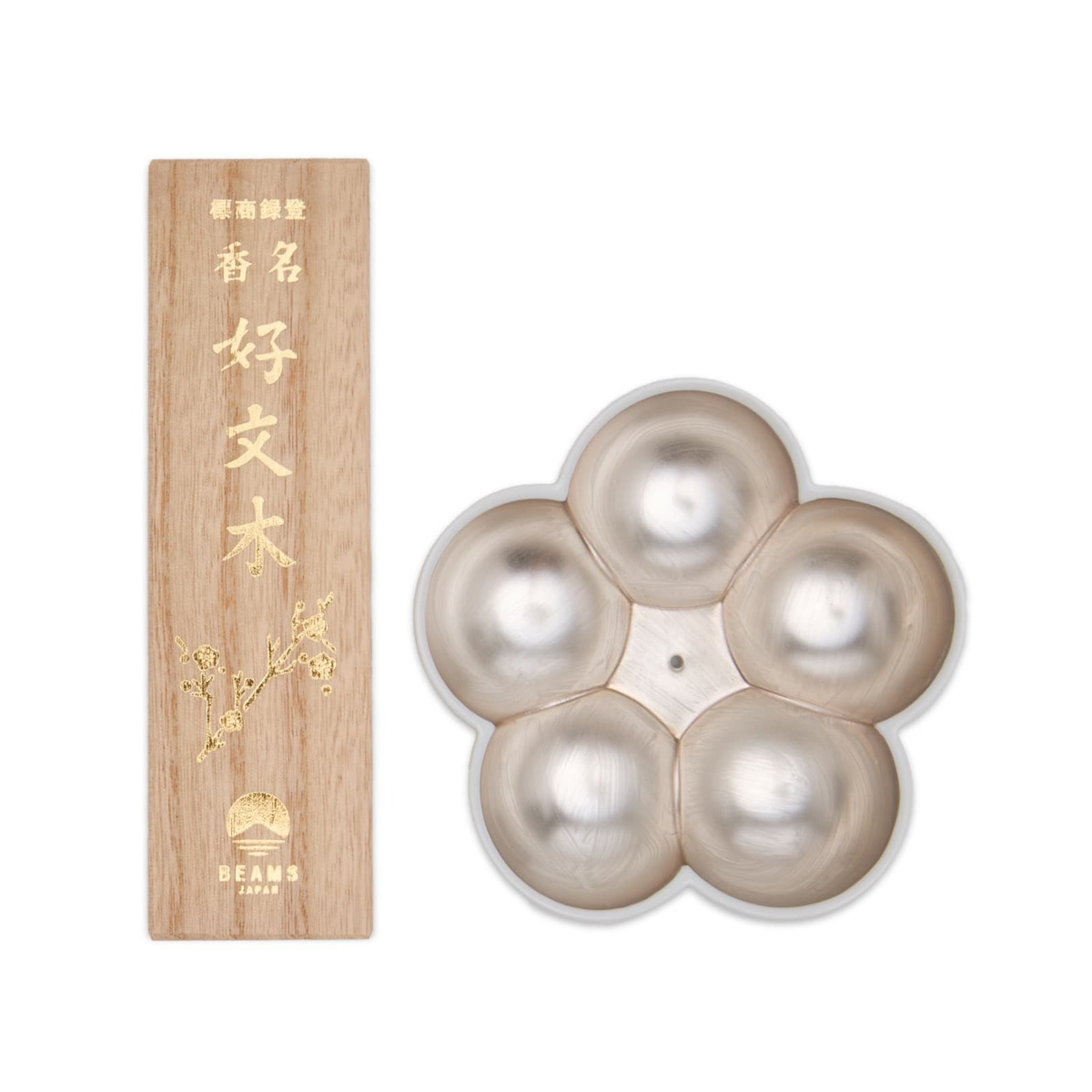 BEAMS JAPAN x Baieido Incense & Holder Set in White 