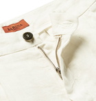 Barena - Pleated Linen Shorts - Men - White