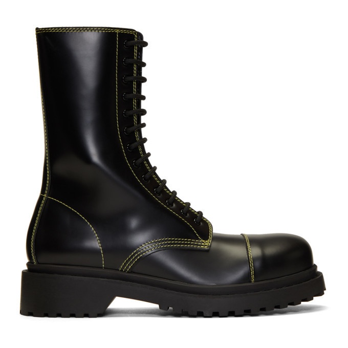 Photo: Balenciaga Black Military Boots