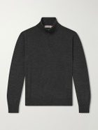 Canali - Wool Half-Zip Sweater - Gray