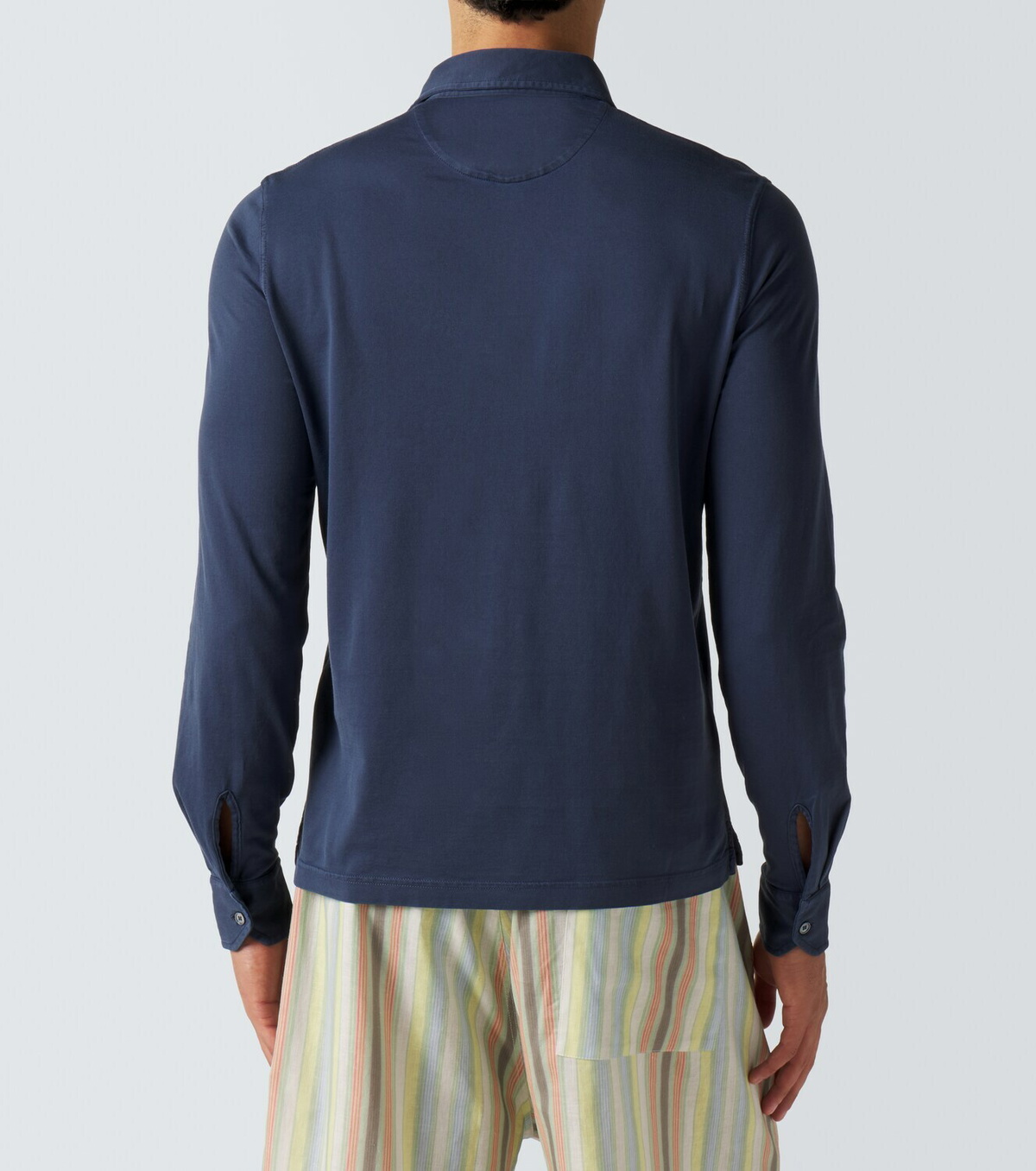 Fedeli Cotton piqué polo shirt