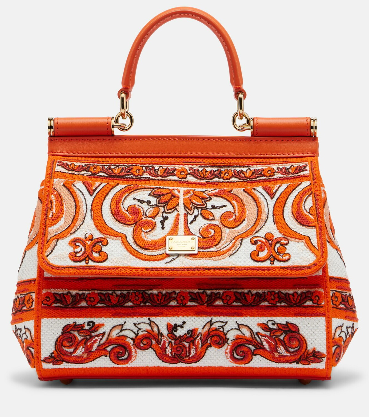 Dolce&Gabbana Sicily Medium embroidered top-handle bag