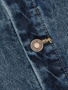 Nili Lotan - Chester Cotton-Corduroy Trimmed Denim Jacket - Blue