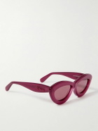 Loewe - Curvy Cat-Eye Acetate Sunglasses