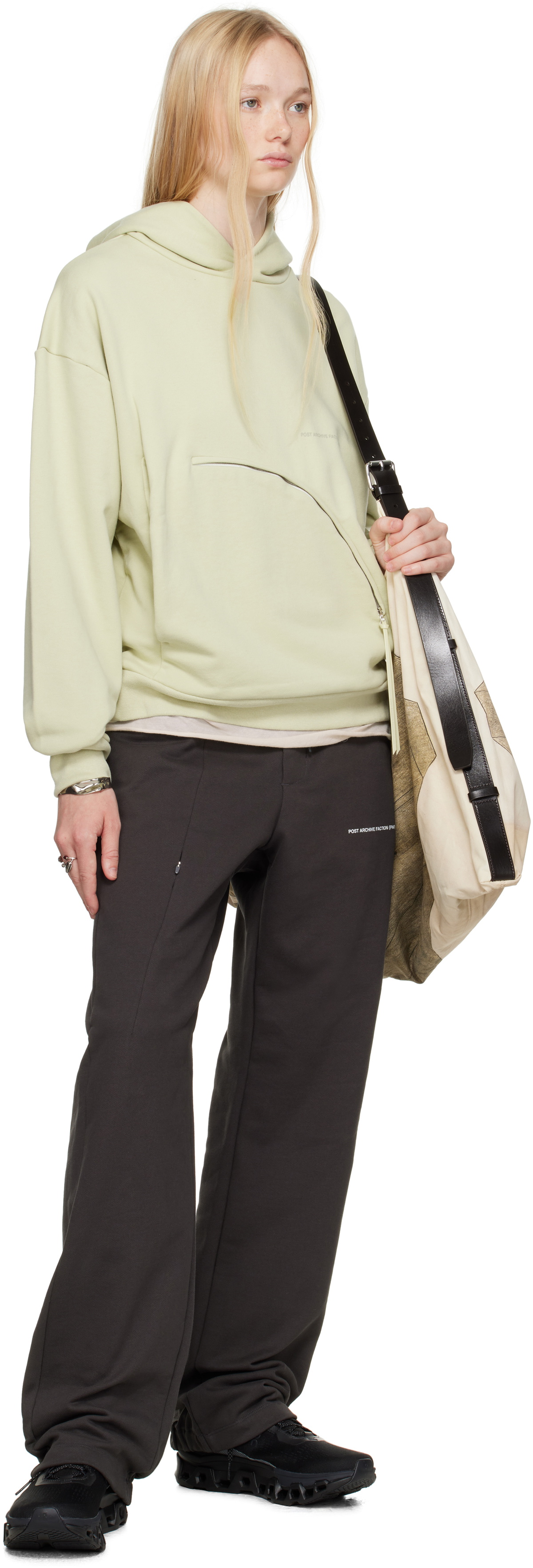 POST ARCHIVE FACTION (PAF) Yellow 8.0 Center Hoodie