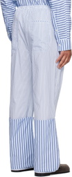 Edward Cuming Blue Turn-Up Trousers