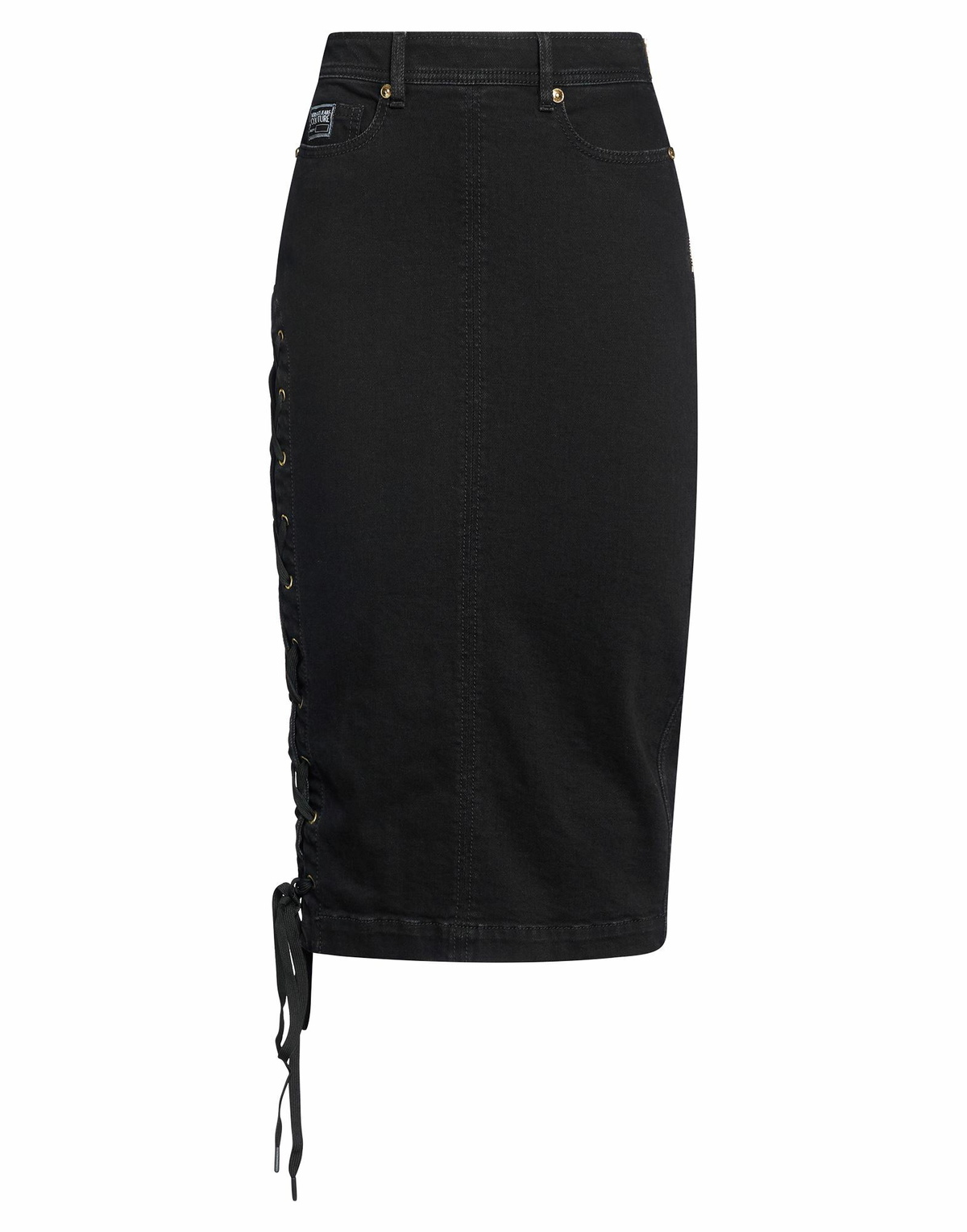 Versace Jeans Couture Womens Denim skirt in Black