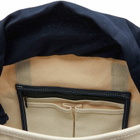 Mazi Untitled Cafe Tote Bag in Ecru/Navy 