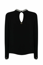 TwinSet Blouse With Rhinestone Embroidery