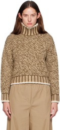 Moncler Beige Wool Turtleneck