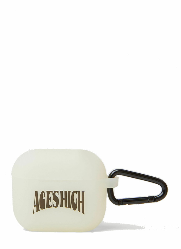 Photo: Carhartt WIP - Aces Glow In The Dark AirPods Case in White
