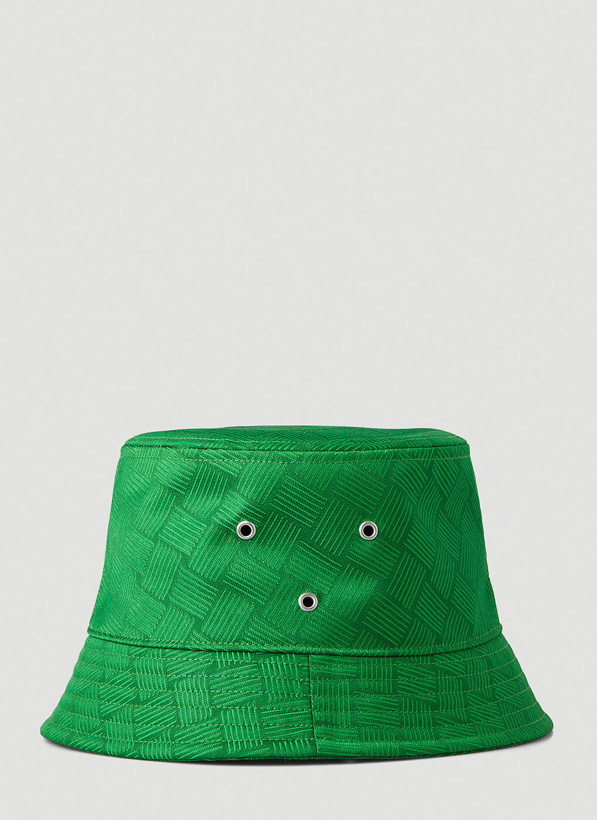 Photo: Intrecciato Bucket Hat in Green