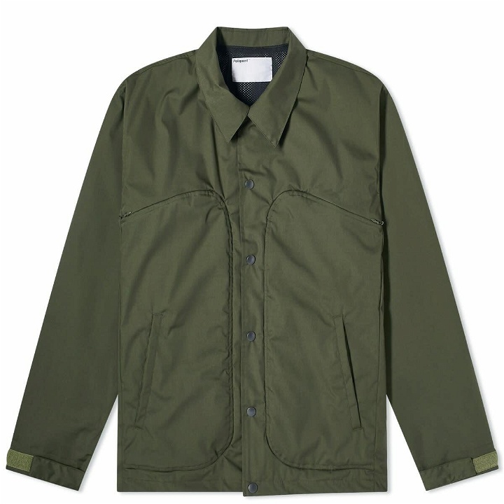 Photo: Poliquant Men's Duality Collared Jacket in Olive Drab