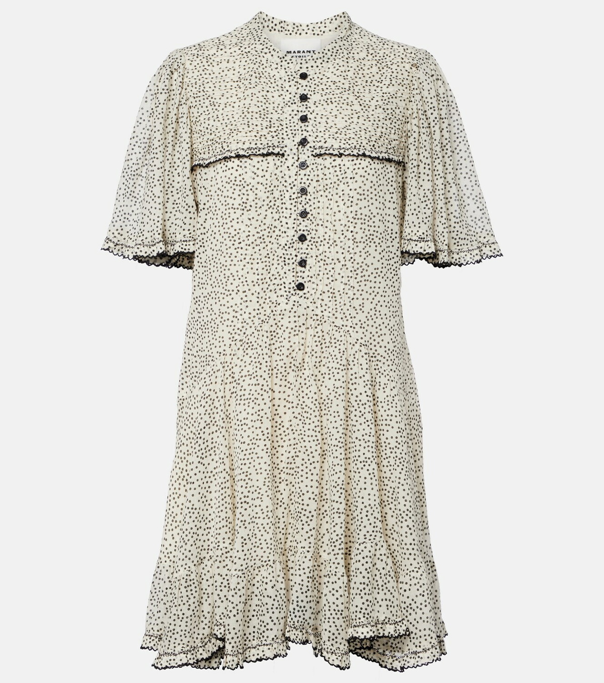 Marant Etoile Daynia polka-dot cotton minidress