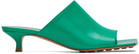 Bottega Veneta Green Stretch Mules