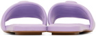 Marc Jacobs Purple 'The J Marc Leather' Sandals