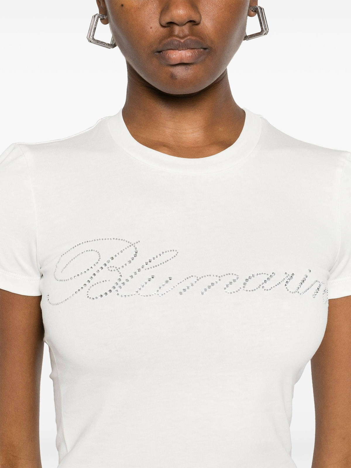 Blumarine Jersey T-Shirt in White