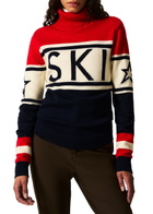 Perfect Moment Schild Roll-neck Merino Wool Sweater Navy