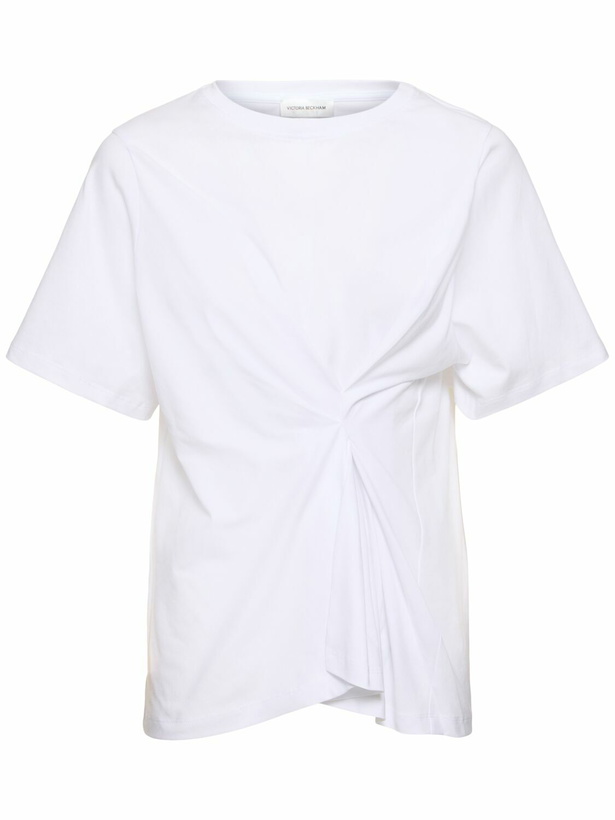 Photo: VICTORIA BECKHAM Organic Cotton Jersey T-shirt with twist