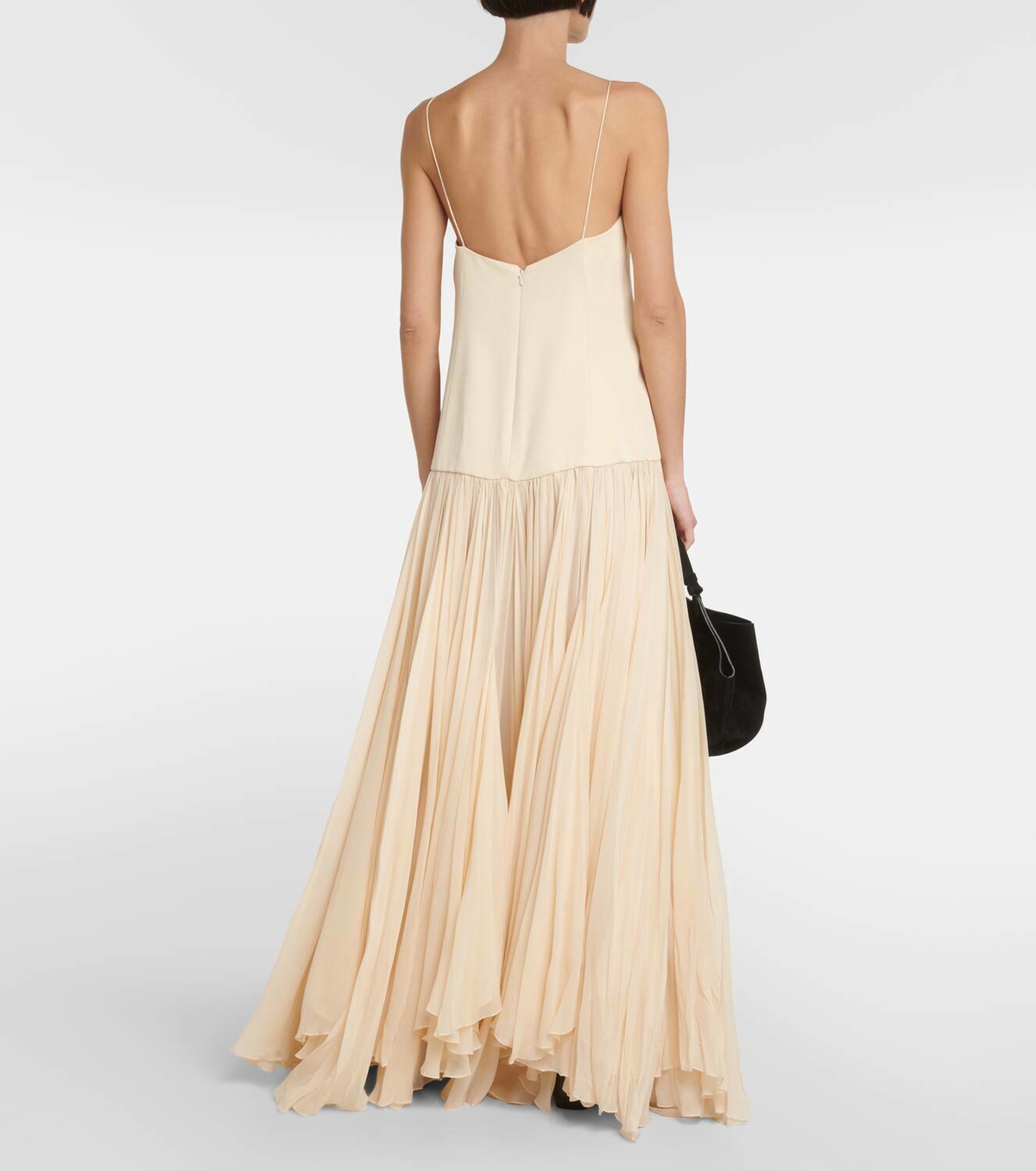 Silk Chiffon Maxi Dress