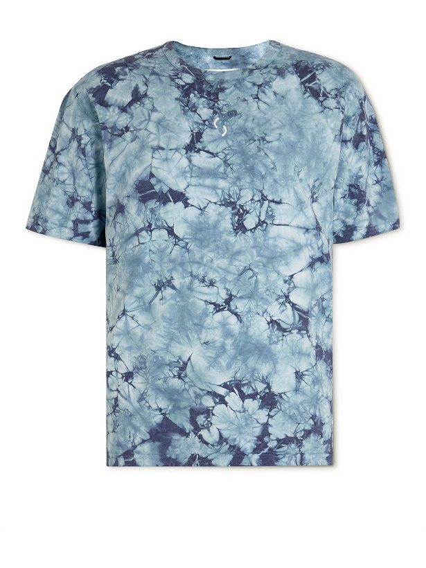 Photo: Reigning Champ - Ryan Willms Printed Tie-Dyed Cotton-Blend Jersey T-Shirt - Blue